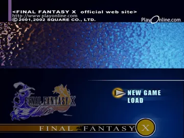 Final Fantasy X screen shot title